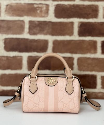 Replica Gucci GG Ophidia Boston Pink - 1:1 premium replica handbag
