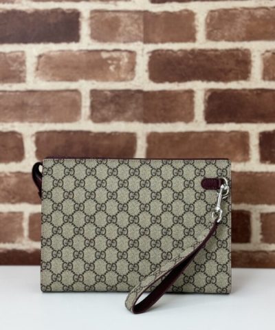 Replica Gucci GG Canvas Pouch Beige - affordable luxury replica bag