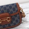 Replica Gucci Horsebit 1955 Double G Mini Denim - designer handbag clone