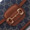 Replica Gucci Horsebit 1955 Double G Mini Denim - designer handbag clone