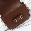 Replica Gucci Horsebit 1955 Double G Mini Brown