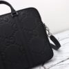 Replica Gucci Briefcase GG Leather Black