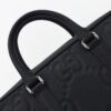 Replica Gucci Briefcase GG Leather Black - affordable luxury replica bag