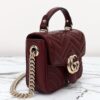 Replica Gucci Marmont Mini Top Handle Bordeaux
