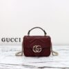 Replica Gucci Marmont Mini Top Handle Bordeaux - affordable luxury replica bag