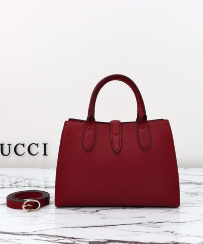 Replica Gucci Jackie Tote Hook Closure Red - 1:1 premium replica handbag