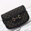 Replica Gucci G 1955 Horsebit Black Denim - 1:1 premium replica handbag