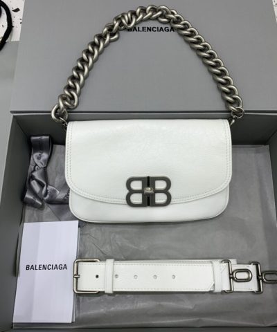 Replica Balenciaga Small Bb White - high-end replica designer purse