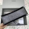 Replica Balenciaga Crush Large Black Silver - premium superclone handbag