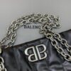 Replica Balenciaga Monaco Black Silver - premium superclone handbag