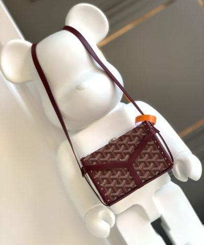 Replica Goyard Minaudière Trunk Bag Bordeaux - 1:1 premium replica handbag