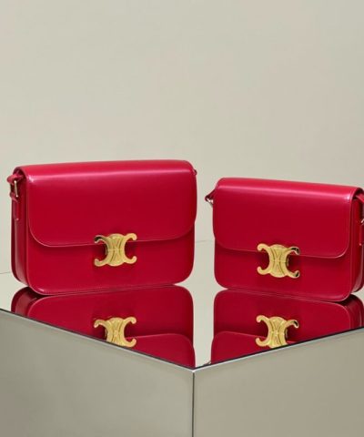 Replica Celine Triomphe Mini Red - high-quality designer bag dupe