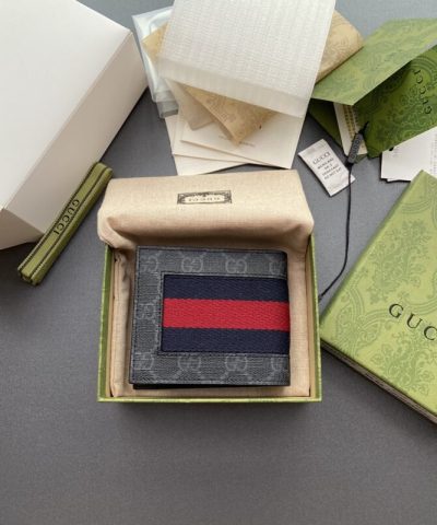 Replica Gucci Double G Bifold Wallet Canvas - 1:1 premium replica handbag