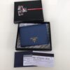 Replica Prada Saffiano Two Fold Wallet Blue - 1:1 premium replica handbag