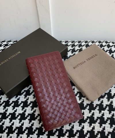Replica Bottega Veneta Intrecciato Wallet Red - high-quality designer bag dupe