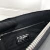 Replica Prada Saffiano Pouch Silver