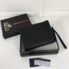 Replica Prada Saffiano Pouch Silver