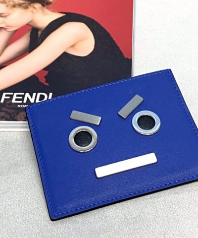 Replica Fendi Card Holder Blue