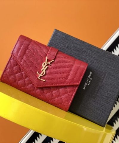 Yves Saint Laurent Envelope Flap Wallet - top-grade luxury bag dupe