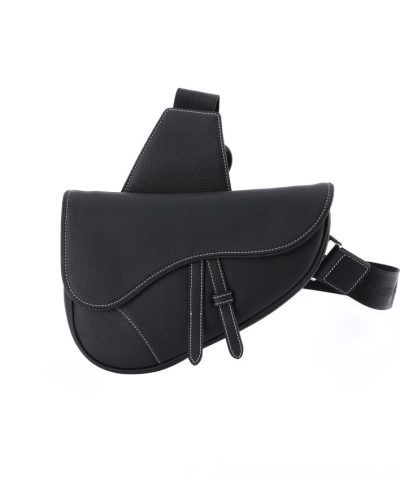 Replica Dior Saddle Bag Black Calfskin