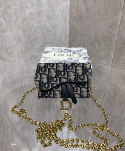 Replica Dior Saddle Pouch With Chain