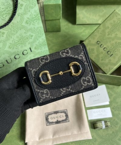 Replica Gucci Horsebit 1955 Wallet Black - designer handbag clone