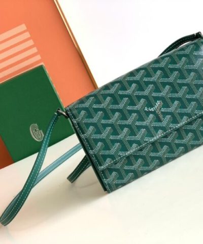 Goyard Varenne Continental Wallet Green