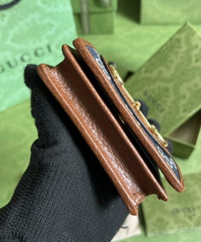 Replica Gucci Horsebit 1955 Wallet Denim Blue - elite factory replica handbag