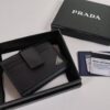 Replica Prada Saffiano Two Fold Wallet Silver