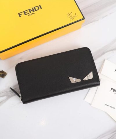Replica Fendi Grey Eyes Wallet - premium superclone handbag