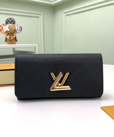 Louis Vuitton Twist Wallet Black - high-end replica designer purse