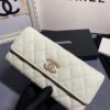 Chanel Long Vertical Wallet - top-grade luxury bag dupe