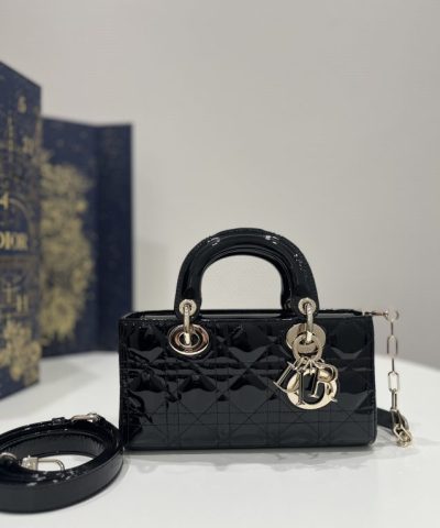Replica Dior Lady D – Joy Bag Patent Black - top-grade luxury bag dupe