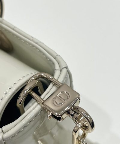 Replica Dior Lady D – Joy Bag White Patent - high-quality designer bag dupe