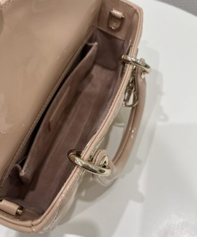 Replica Dior Lady D – Joy Bag Caramel Patent - 1:1 premium replica handbag