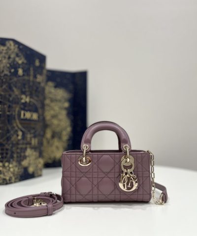 Replica Dior Lady D – Joy Mini Bag Dark Purple - high-quality designer bag dupe