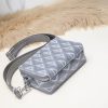 Replica Dior Zipped Pouch Diamond Blue - 1:1 premium replica handbag