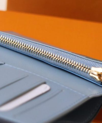 Louis Vuitton Vertical Compact Wallet Beige - high-end replica designer purse