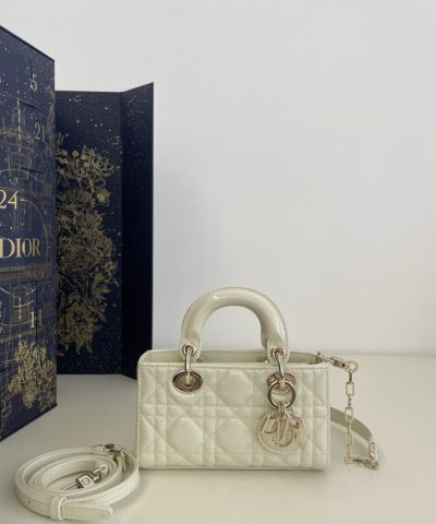 Replica Dior Lady D – Joy Mini Bag White Patent
