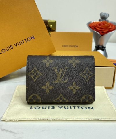Louis Vuitton Envelope Card Holder Brown - high-end replica designer purse