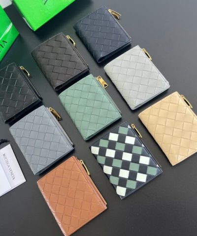 Replica Bottega Veneta Bifold Zipper Wallet - affordable luxury replica bag