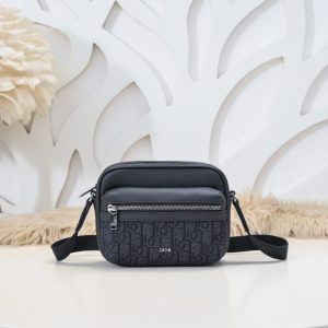 Replica Dior Rider Zipped Messenger Bag Black - 1:1 premium replica handbag