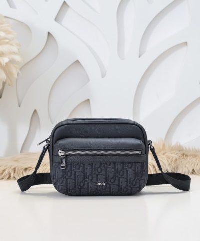 Replica Dior Rider Zipped Messenger Bag Black - 1:1 premium replica handbag