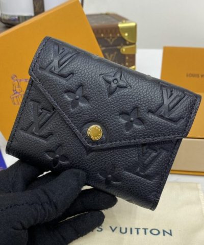 Louis Vuitton Victorine Wallet Black - top-grade luxury bag dupe