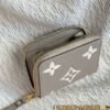 Louis Vuitton Zipper Coin Purse Beige