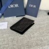 Replica Dior Bi Fold Card Holder Oblique Black - 1:1 premium replica handbag