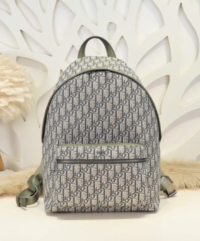 Replica Dior Rider Backpack Khaki Dior Oblique Jacquard
