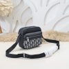 Replica Dior Rider Zipped Messenger Bag Black