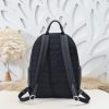 Replica Dior Saddle Zip Backpack Black Grained Calfskin