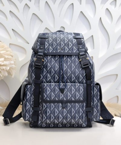Replica Dior Hit The Road Backpack Blue Diamond - high-end replica designer purse